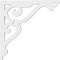 Ekena Millwork Finley Architectural Grade PVC Bracket, 5/8"W X 14"D X 14"H BKTP01X14X14FI - alternate 3